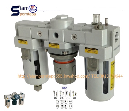 SAU600-10BDG Filter Regulator Lubricator 3 Unit Size 1" Auto 